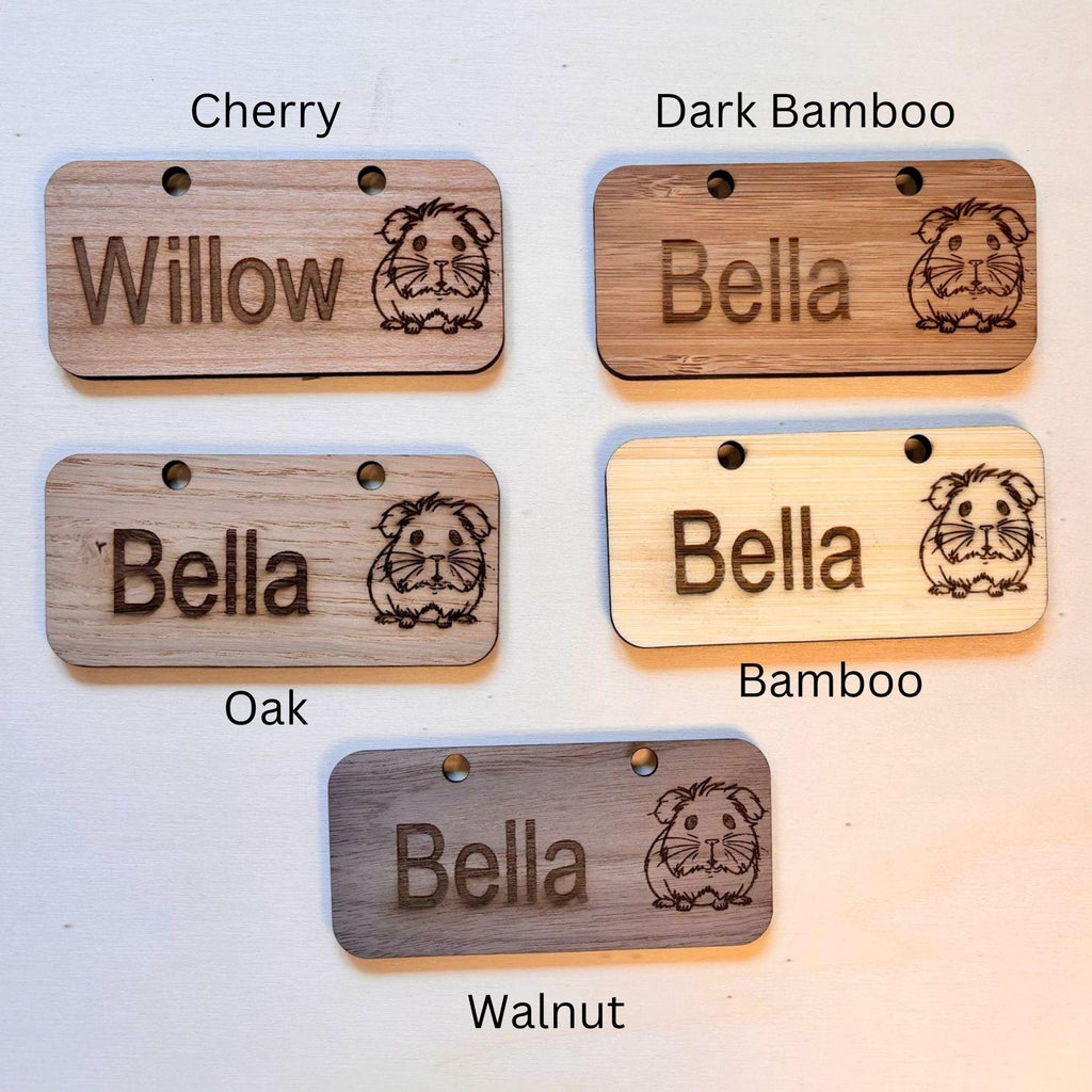 Personalised Guinea Pig Name Sign - Standard or Formaldehyde Free Plywood|Custom Using water-based paint and animal-friendly