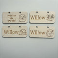 Personalised Hamster Name Sign - Standard or Formaldehyde Free Plywood|Custom Using water-based paint and animal-friendly