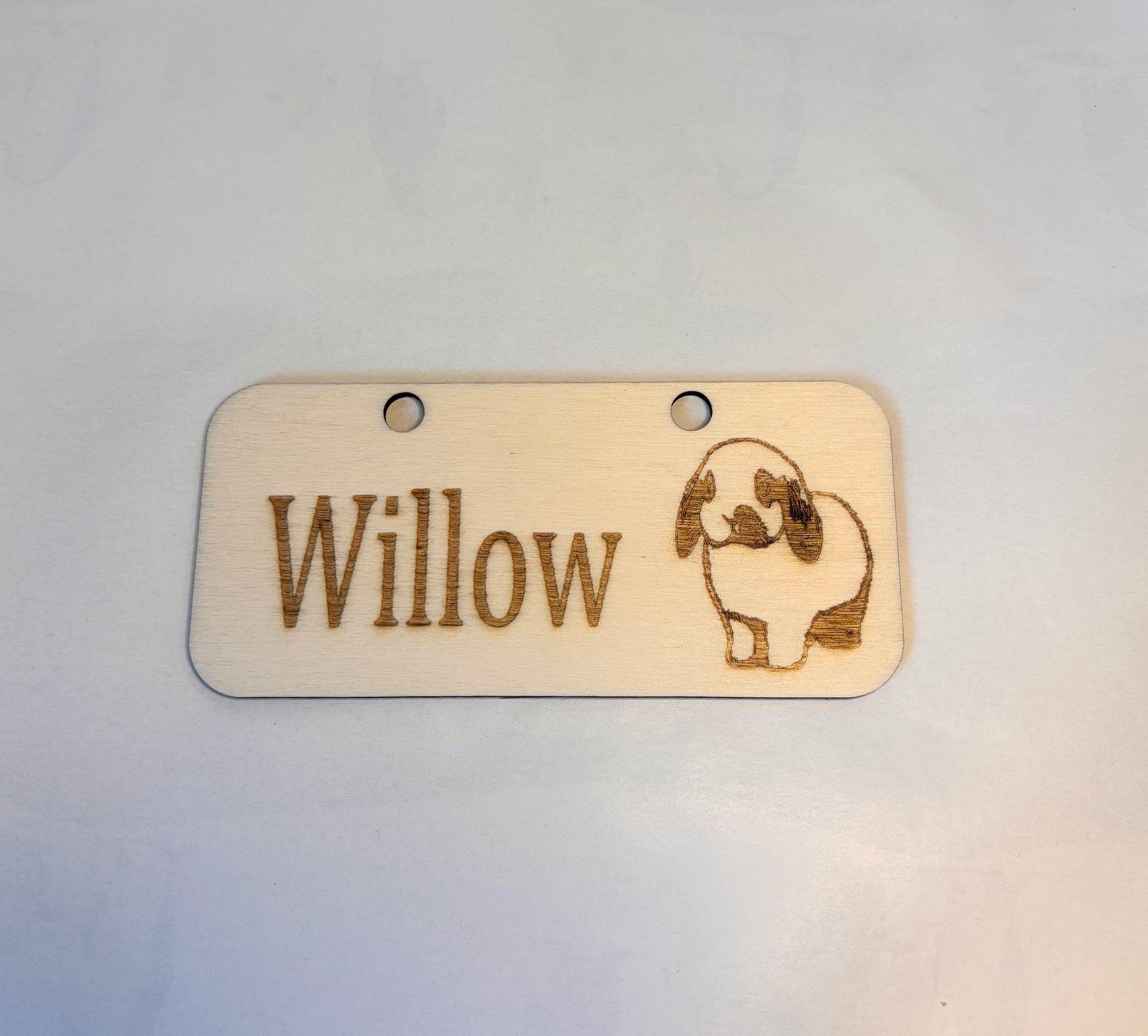 Personalised Rabbit, Name Sign - Standard or Formaldehyde Free Plywood|Custom Using water-based paint and animal-friendly