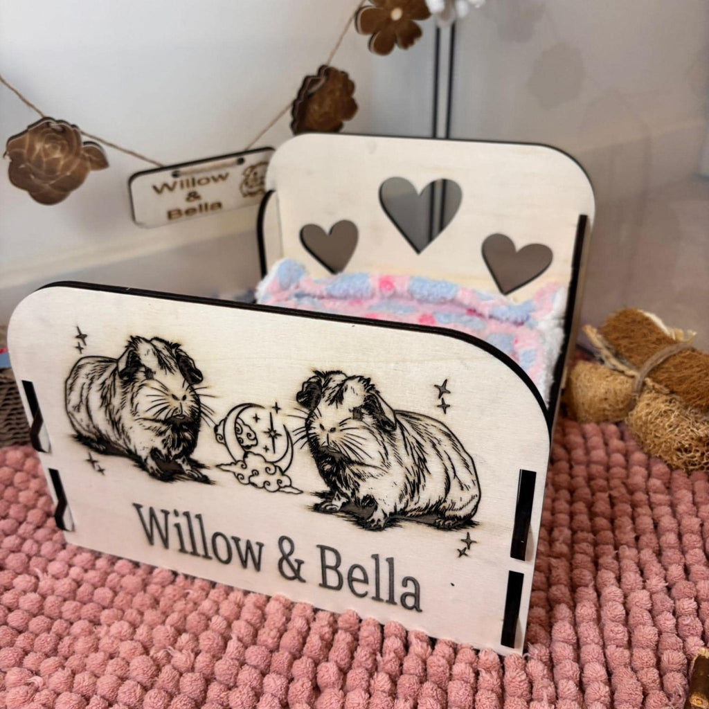 Personalized Small Animal Bed - Perfect Snuggle Spot for Guinea Pigs!
