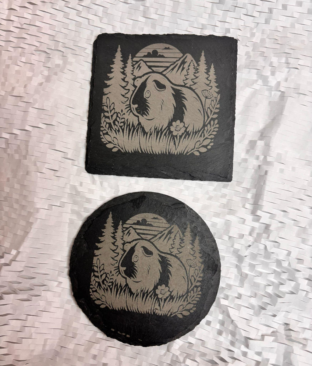 Guinea Pig Slate Drinking coasters, unique gift