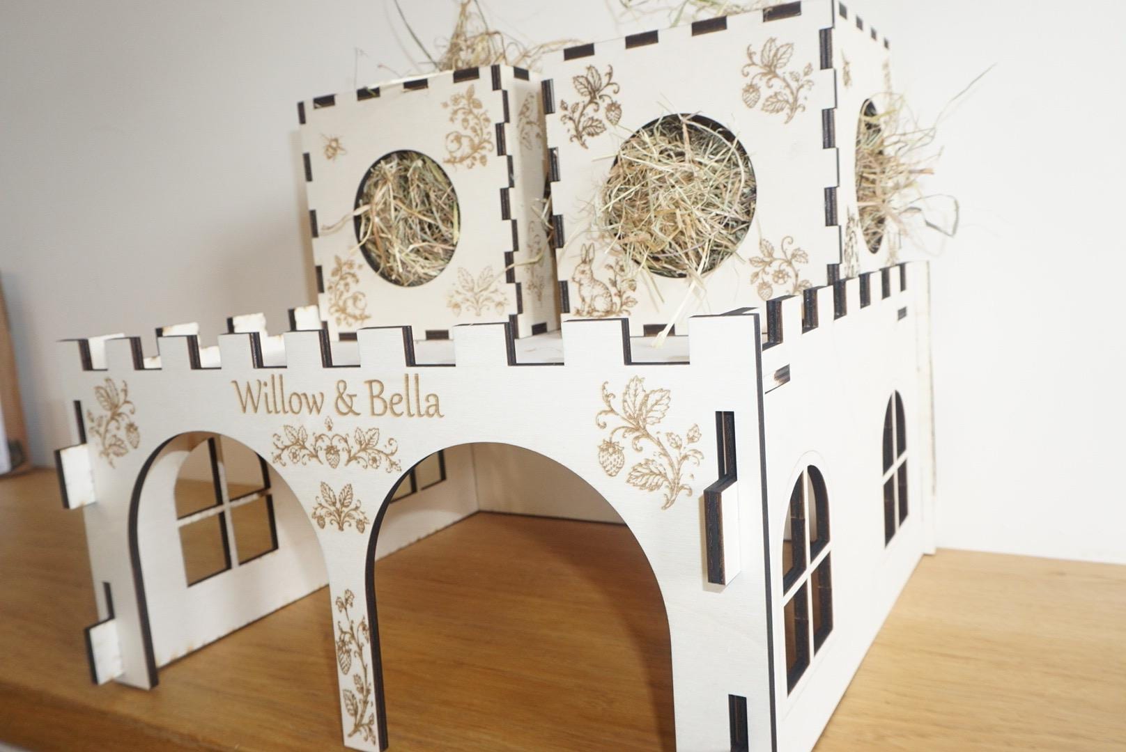 Personalized Hay Cube: Rabbit