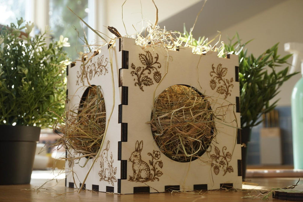 Personalized Hay Cube: Rabbit