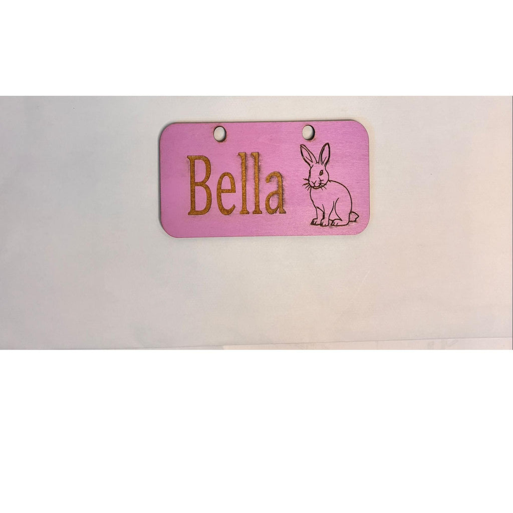 Personalized Rabbit sign & Cage Decoration - Formaldehyde Free Plywood | Custom
