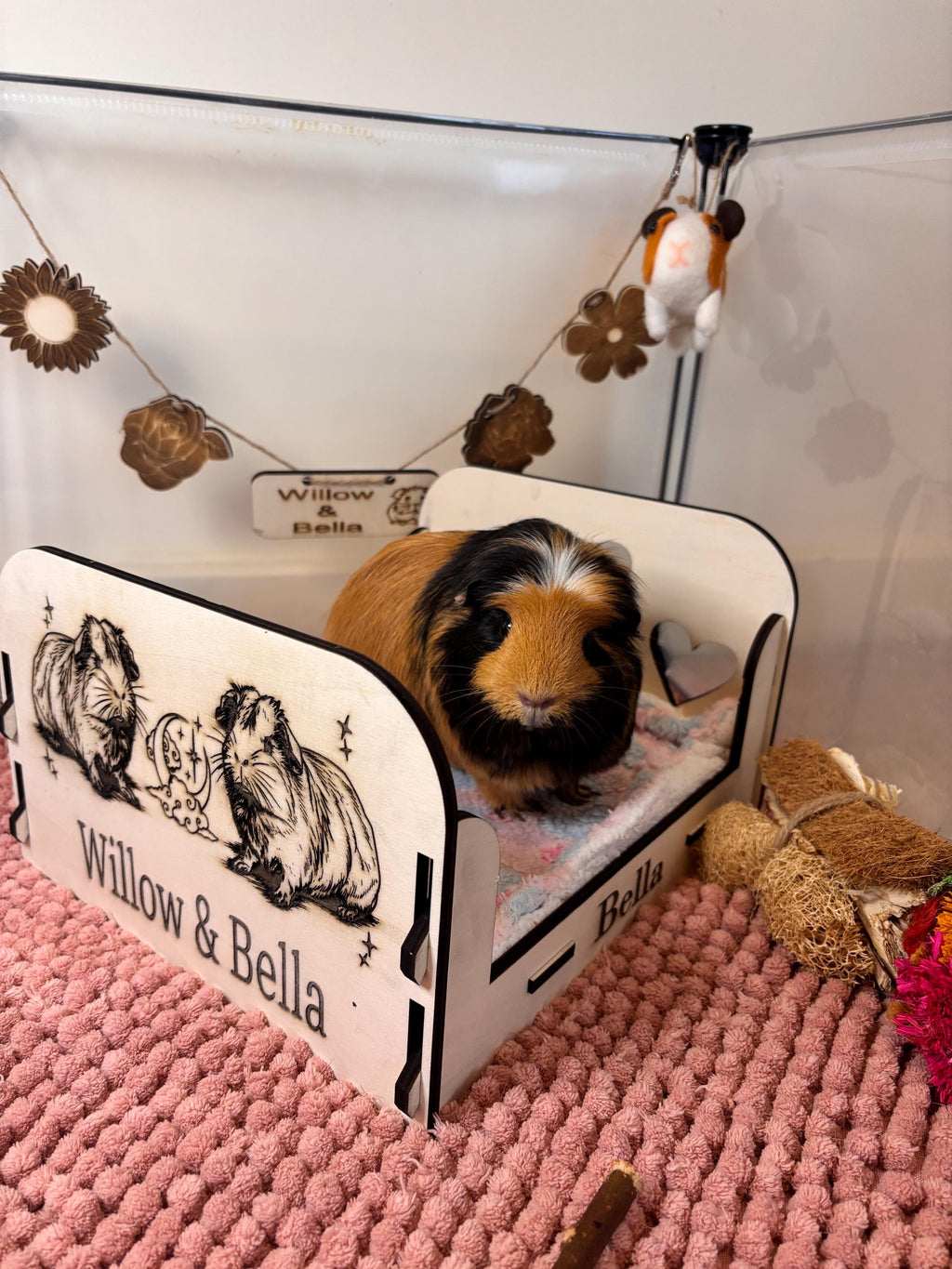 Personalized Small Animal Bed - Perfect Snuggle Spot for Guinea Pigs!