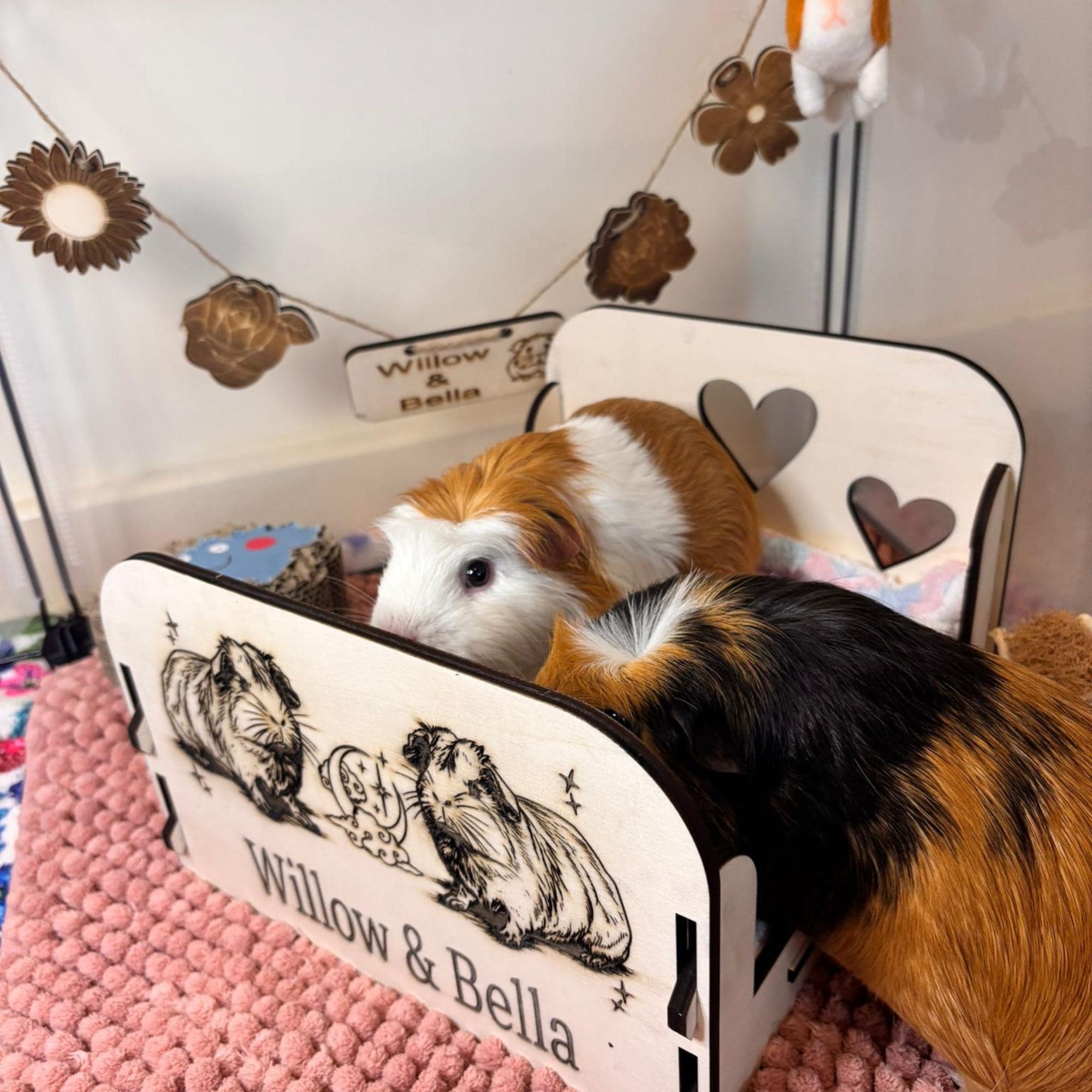 Personalized Small Animal Bed - Perfect Snuggle Spot for Guinea Pigs!