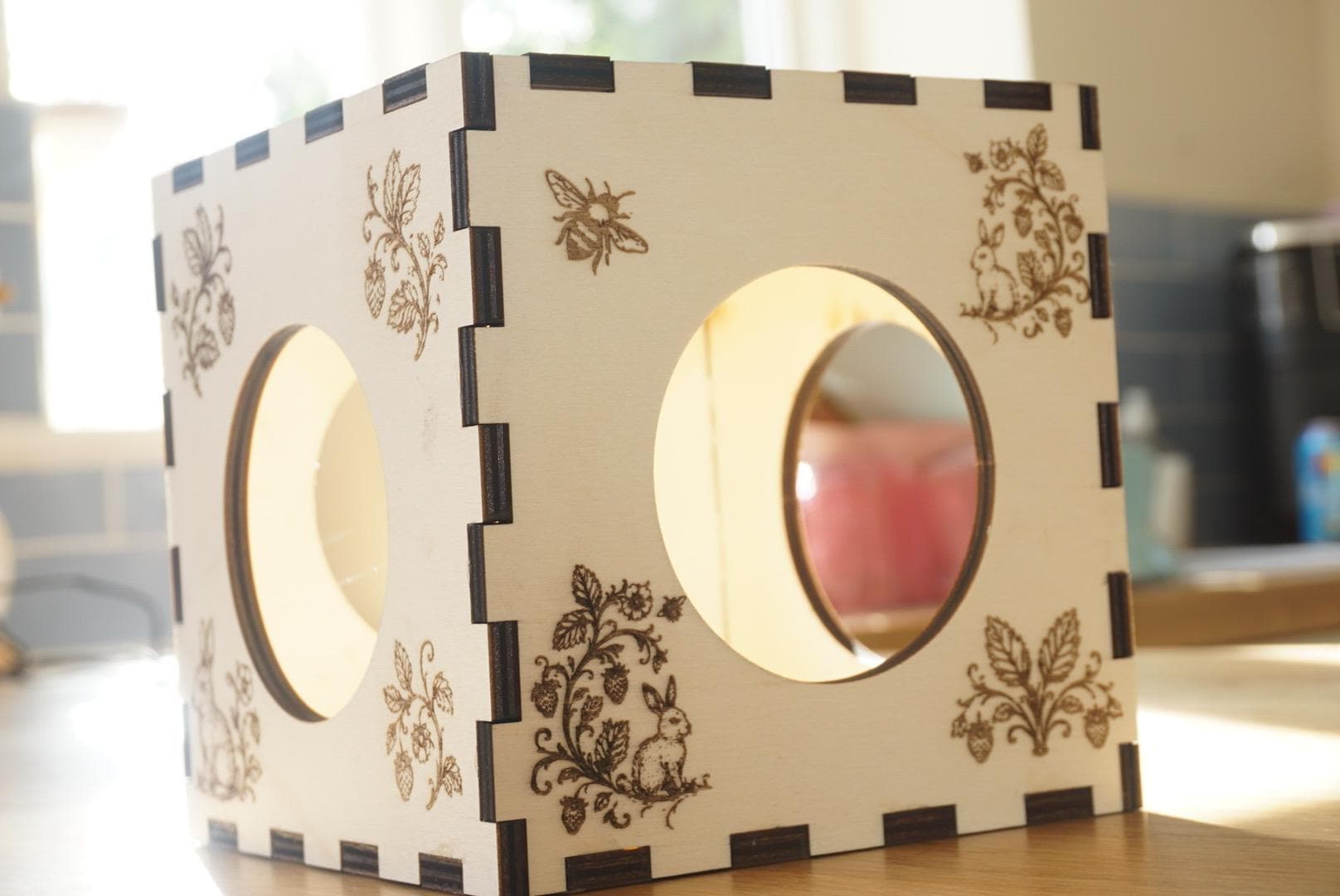 Personalized Hay Cube: Rabbit