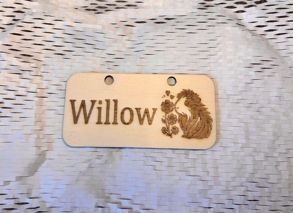 Personalised Guinea Pig Name Sign - Standard or Formaldehyde Free Plywood|Custom Using water-based paint and animal-friendly