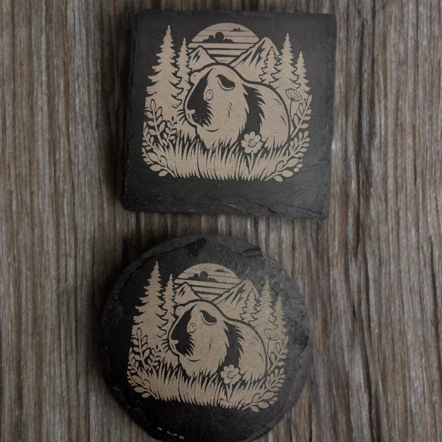 Guinea Pig Slate Drinking coasters, unique gift