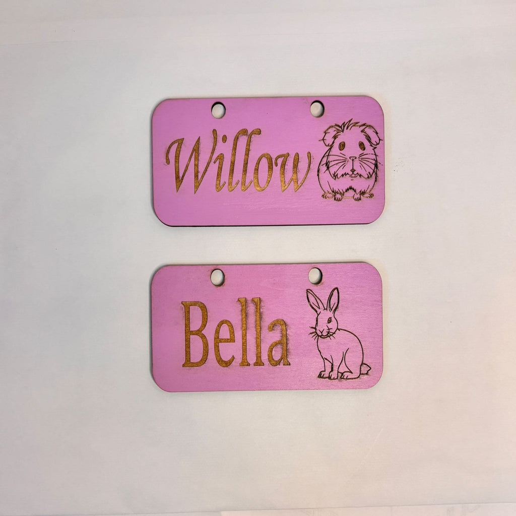 Personalized Guinea Pig and Rabbit Name sign & Cage Decoration - Formaldehyde Free Plywood | Custom