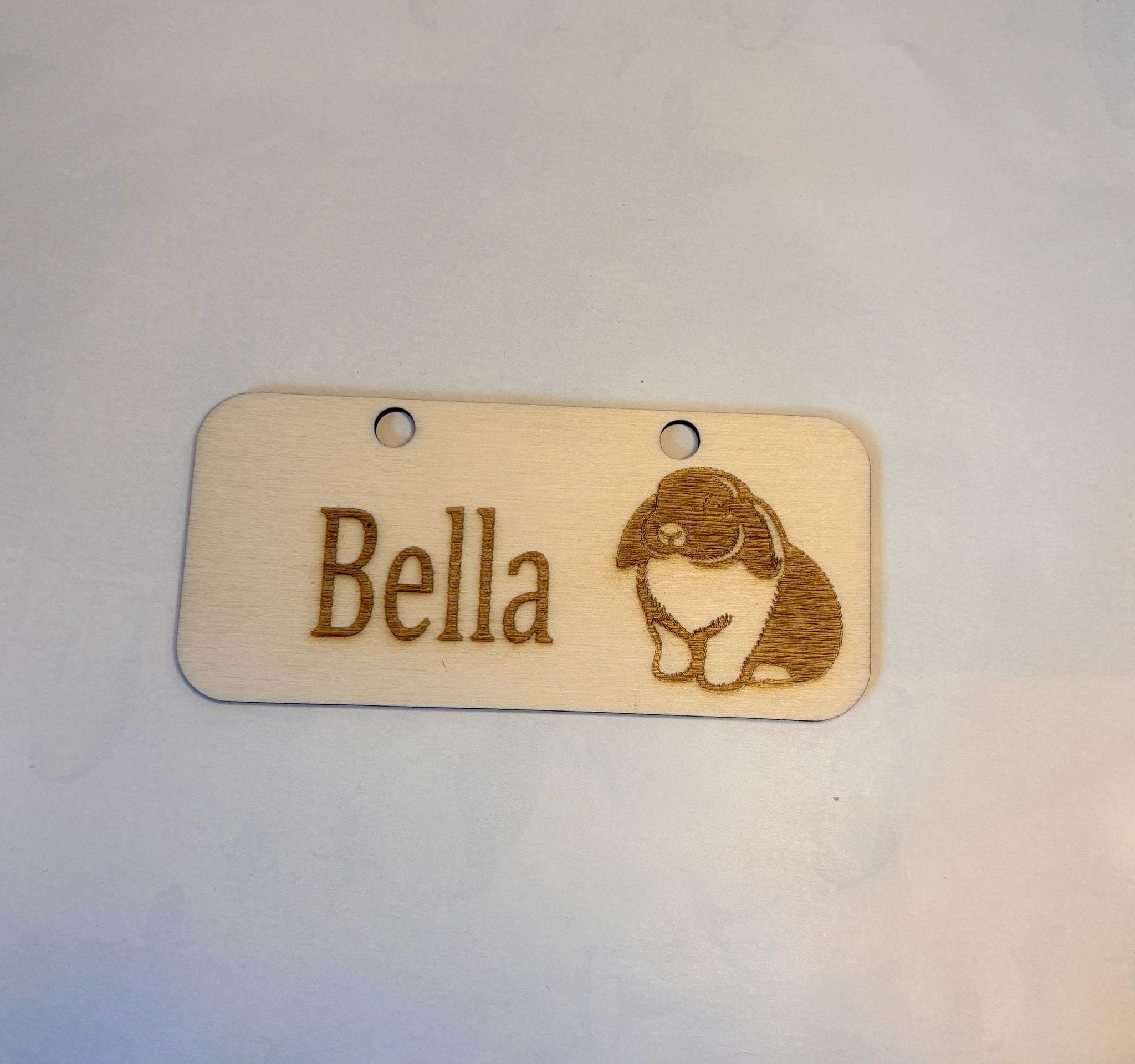 Personalised Rabbit, Name Sign - Standard or Formaldehyde Free Plywood|Custom Using water-based paint and animal-friendly