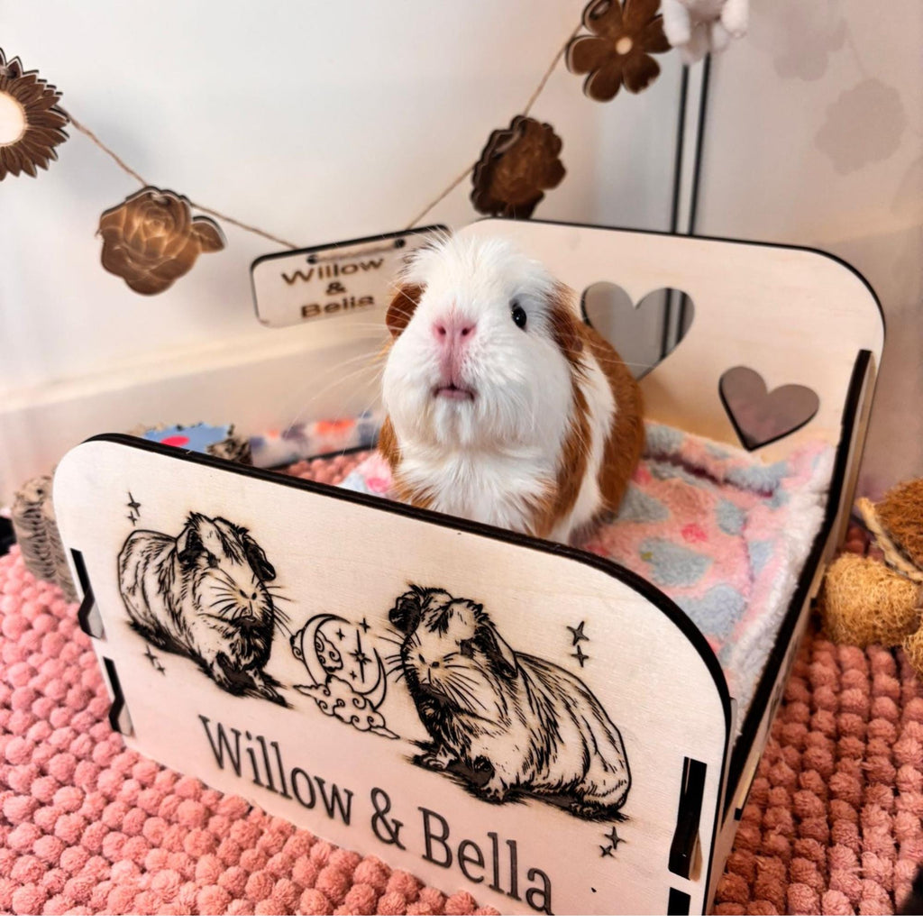 Personalized Small Animal Bed - Perfect Snuggle Spot for Guinea Pigs!
