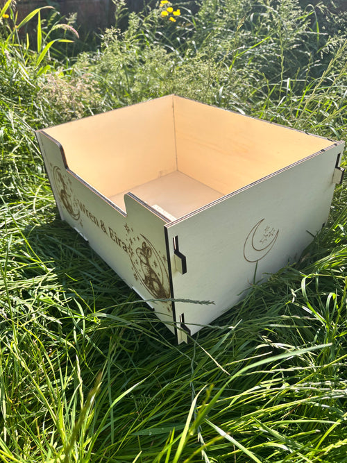 Animal Digbox suitable for Rabbits,  This Digbox is personalised with your rabbit's name on the front.