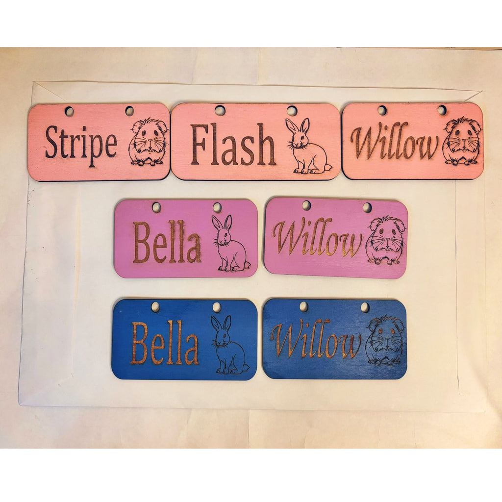 Personalised Rabbit, Name Sign - Standard or Formaldehyde Free Plywood|Custom Using water-based paint and animal-friendly